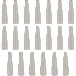 HARFINGTON 20 Pcs Air Nozzle Tip Rubber Blow Gun Tip for Air Blow Guns Tool Parts & Accessories, Milky white