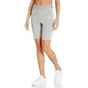 adidas Women's Must Haves 3-Stripes Cotton Short Tights Black/White Medium