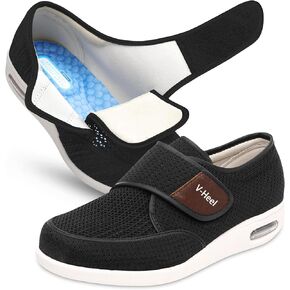 Extra-Wide Adjustable Shoes for Foot Pain, Swelling & Orthopedic Support | Ideal for Diabetics, Edema & Arthritis | Cushioned, Anti-Slip, Memory Foam Insoles for Lasting Comfort | Walk with Ease, Move with Confidence