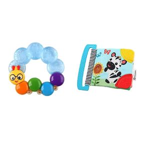 Teether Value Combo Set Curious Explorers Teether Book & Teether-Pillar Chillable Teether Rattle