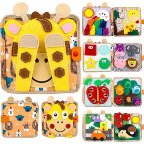 Busy Book for 1 Year Old:Quiet Books for Toddlers 1-3,Poke A Dot Books for Toddlers 1-3,Trending Gifts for 1 Year Old Boy Or Girl