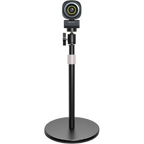 V02AF 1080P Webcam with Tripod, Adjustable Height Webcam Tripod Stand, Webcam for Streaming with Software Control, Adjustable FOV, Auto Focus, for Online Conferencing, Livestreaming, Video