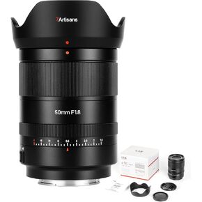 7artisans AF 50mm F1.8 Camera Lens for L Mount,Full Frame,Large Aperture,Prime,STM Auto Manual Focus,for Panasonic S,DC-S,Leica/Sima L Series,for Portraiture/Street Photography/Humanistic Subjects
