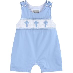 Boys Baby and Toddler Easter Applique Shortalls