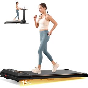 Walking Pad with Incline, Under Desk Treadmill for Home Office, 2.5HP Portable Treadmills with Sports Dashboard & Remote Control, 4 in 1 Compact Treadmill, Incline Treadmill 265LB Capacity