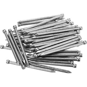 uxcell Finishing Nails 100pcs 50mm 2 Inch Hand-Drive Hardware Carbon Steel Nail Lost Head Nail