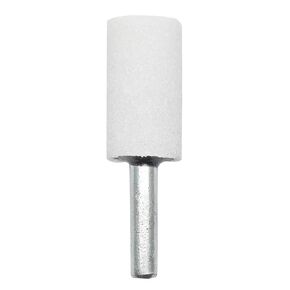 4 Pcs Grinding Stone 1/4" Shank 30mm Diameter Cylindrical Rotary Grinding Bits, Suitable for Metal Grinding and Polishing(White Corundum)