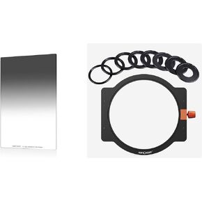 100 * 150mm Square Soft GND8 (3 Stop) Filter & Metal Filter Holder Kit + 8 Adapter Rings