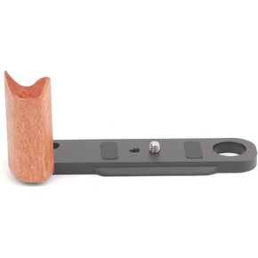 Camera Solid Wooden Handle Grip, L-Shape Thumb Grip Plate Self-contained ARCA Quick Installation System Camera Accessories for Nikon F3/F3HP/F3T/F3AF, Camera Mounting Baseplate