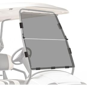 Club Car DS Windshield 2000 and Up Golf Cart Windshield Club Car Windshield Replacement Foldable Tinted UV Protection and Impact Resistant PC Shield