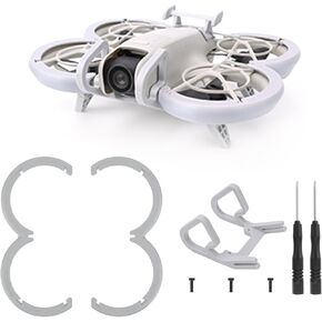 2 in 1 Anti-Collision Protection Guard Set for DJI Neo Accessories，Propeller Guard Protector + Gimbal Bumper Guard for DJI Neo Drone Accessories（Gray）