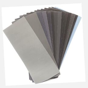 ultra fine 17 pcs ورق الصنفرة الجاف الرطب 120 إلى 10000 تشويش الحصى 9 3.6 بوصة لصنفرة السيارات (93.6inch 17pcs)