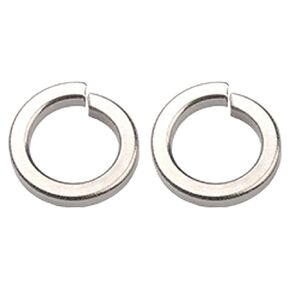 NACX M10 Split Lock Spring Washer, 304 Stainless Steel, Spring Lock Washer Elastic Gasket for Screw Bolts Machinery, 120Pcs