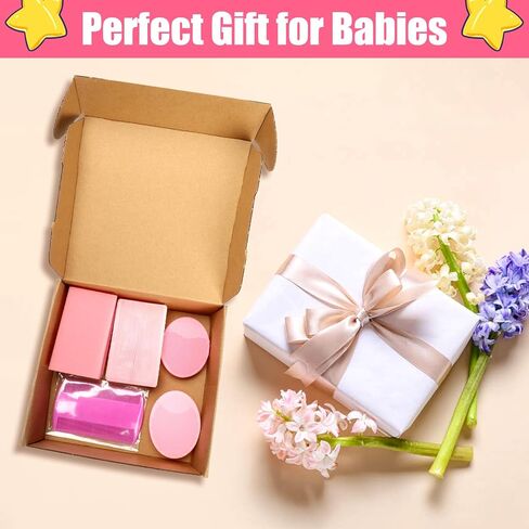 Cradle Cap Brush for Babies, 5Pcs Cradle Cap Treatment Set with Soft Bristle Brushes Silicone Scrubber Fine-Tooth Comb for Newborn Bathing Essentials Baby Brush and Comb Set (Pink) in Kuwait