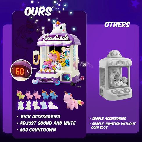 Dinosaur Claw Machines for Kids,Electronic Arcade Game Vending Machine Toys with 34 Dinosaur Toys & Sound,Candy Dispenser Machine, Thanksgiving for Girls Boys in Saudi Arabia