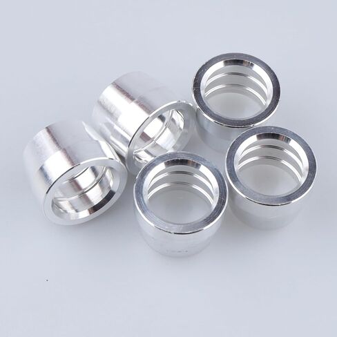 ألومنيوم فضي -6 حشوات زيتونية مناسبة لتركيب نهاية خرطوم خط الوقود AN6 PTFE التيفلون، عبوة من 5 قطع in Saudi Arabia