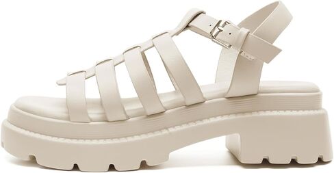 FUNKYMONKEY Women's Roman Style Open Toe Platform Sandals With Adjustable Ankle Strap Thick Soled Comfort Shoes in Saudi Arabia