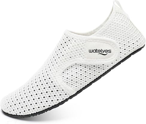 Watelves Water Shoes for Women Men Sweat Beach Aqua Socks Quick Dry Barefoot House Slippers Travel Shoes مع شريط سحري قابل للتعديل لركوب الأمواج في قوارب المسبح. in Kuwait