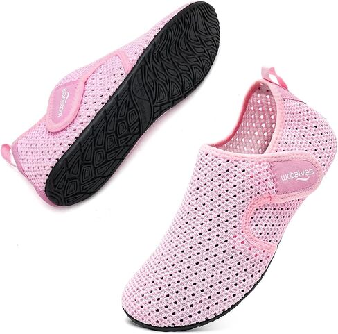 Watelves Water Shoes for Women Men Sweat Beach Aqua Socks Quick Dry Barefoot House Slippers Travel Shoes مع شريط سحري قابل للتعديل لركوب الأمواج في قوارب المسبح. in Kuwait