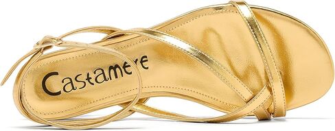 Castamere Womens Kitten Heel Open Round Toe Sandals Ankle Strap Prom Dress Summer 1.4 Inches Heels in Saudi Arabia