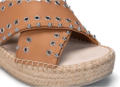 landing craft Espadrille Wedges Vintage Sandals for Women Platform Slides Bohemia Sandals Slip on Open Toe Beach Sandals in Saudi Arabia