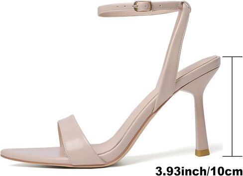 Mostrin Heels for Women Strappy Lace Up Ankle Strap Heels Pointed Open Toe Stiletto High Heeled Sandals for Prom, Party, Daily in Kuwait