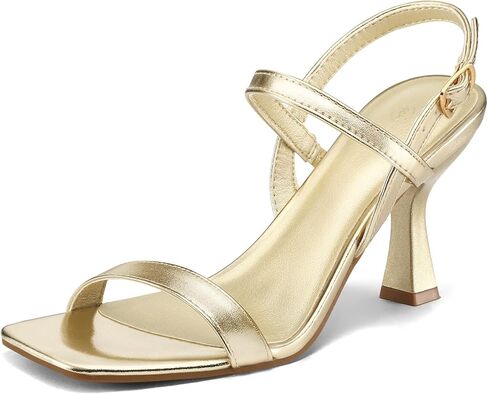 Mysoft Women's Strappy Sneels Open Open Square Toe Calkle Strap Bress Shoes 3 Inch Histened Heeled Sandals in Kuwait