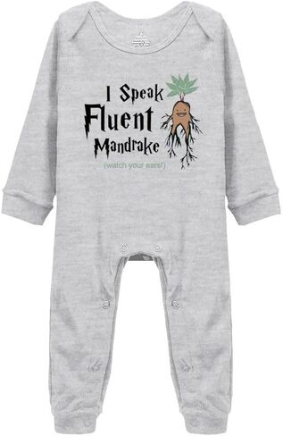 GKrepps I Speak Fluent Mandrake Watch Your Ears! Baby Clothes Newborn Organic Bodysuits Romper in Saudi Arabia