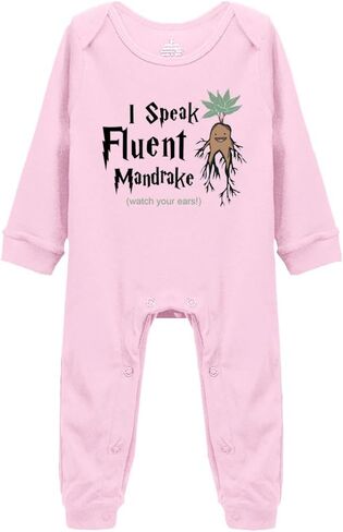 GKrepps I Speak Fluent Mandrake Watch Your Ears! Baby Clothes Newborn Organic Bodysuits Romper in Saudi Arabia
