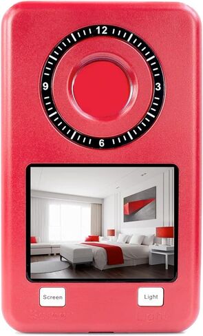 Mic-Lock Camera Finder Pro - Anti Spy Hidden Camera Detector with Infrared (IR) - Secure Your Space (Red) in Saudi Arabia