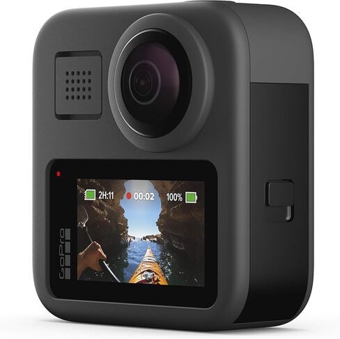 GoPro Max مقاومة للماء 360 + الكاميرا التقليدية مع شاشة تعمل باللمس الكروية 5.6k30 HD Video 16.6mp 360 Photos 1080p التثبيت المباشر (متجدد) in Saudi Arabia