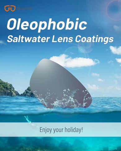 نظارات شمسية مستقطبة سوداء اللون بعدسات داكنة للغاية من بلوموك | نظارات شمسية رياضية للجنسين | الأشعة فوق البنفسجية 400 | القط 4 | لرهاب الضوء in Kuwait