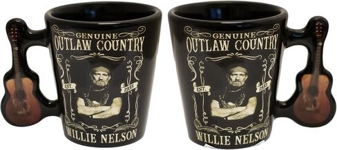 Willie Nelson Shot Glasses with Map in Saudi Arabia