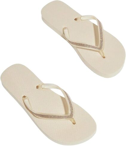 Women's Star Graphic Glitter Flip Flops Holiday Flats Slippers Fashion Summer Thong Sandals in Saudi Arabia