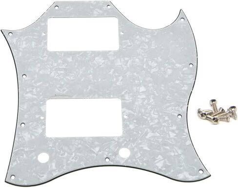 لوحة خدش SG Pickguard لكامل الوجه مع مسامير تناسب جيتار SG Epiphone SG أسود 3 طبقات in Saudi Arabia