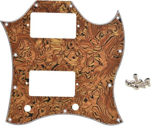 لوحة خدش SG Pickguard لكامل الوجه مع مسامير تناسب جيتار SG Epiphone SG أسود 3 طبقات in Saudi Arabia