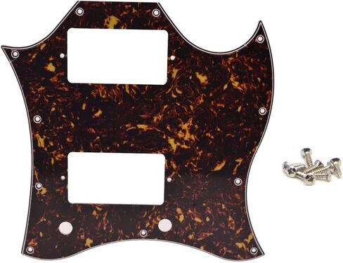 لوحة خدش SG Pickguard لكامل الوجه مع مسامير تناسب جيتار SG Epiphone SG أسود 3 طبقات in Saudi Arabia