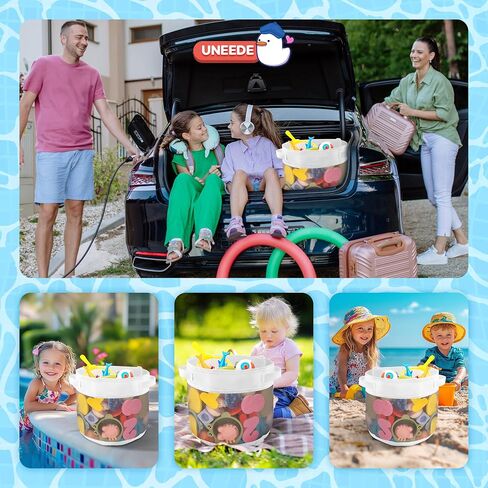 UNEEDE Bath Toy Organizer,1.55 Gallons Bathtub Toy Storage Organizer,Quick Access Bath Toy Holder For Bathtub,Baby Organizer And Storage,Quick Dry Baby Bath Toy Storage For Tub,Mesh Shower Caddy White in Saudi Arabia