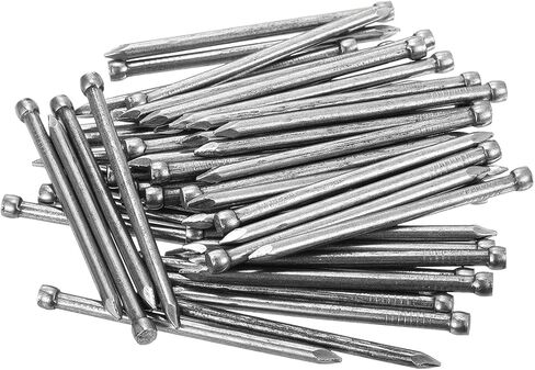 uxcell Finishing Nails 100pcs 50mm 2 Inch Hand-Drive Hardware Carbon Steel Nail Lost Head Nail in Kuwait
