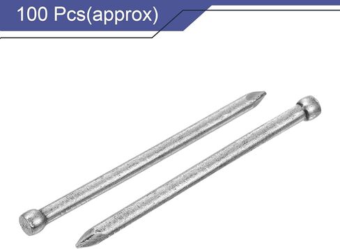 uxcell Finishing Nails 100pcs 50mm 2 Inch Hand-Drive Hardware Carbon Steel Nail Lost Head Nail in Kuwait