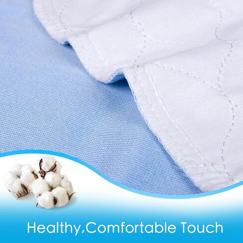 Waterproof Reusable Incontinence Bed Pads Washable Incontinence Underpads 8 Cups Absorbency,Mattress Protector for Adults, Kids and Pets(34"x 36" inch 4 Pack) in Kuwait