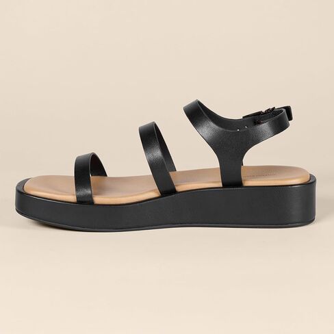 Amazon Essentials Women's Strappy Flatform Sandals in Kuwait