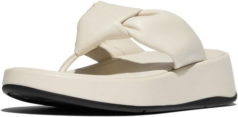 FitFlop Women's F-Mode Knot Soft-Leather Flatform Toe-Post Sandals Wedge in Kuwait