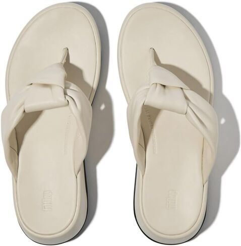FitFlop Women's F-Mode Knot Soft-Leather Flatform Toe-Post Sandals Wedge in Kuwait