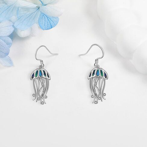 925 Sterling Silver Pink Flamingo Earrings Cool Flamingo Dangle Jewelry Presents With Box For Women Teen in Saudi Arabia
