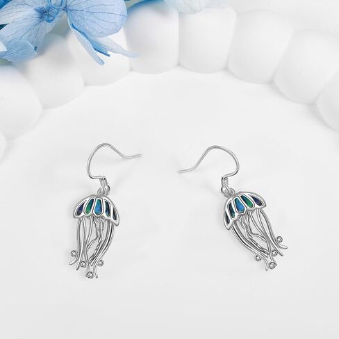 925 Sterling Silver Pink Flamingo Earrings Cool Flamingo Dangle Jewelry Presents With Box For Women Teen in Saudi Arabia