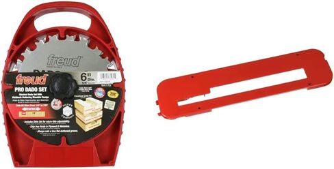 Freud 6" Pro Dado Set & Bosch TS1007 Dado Insert, Red in Saudi Arabia