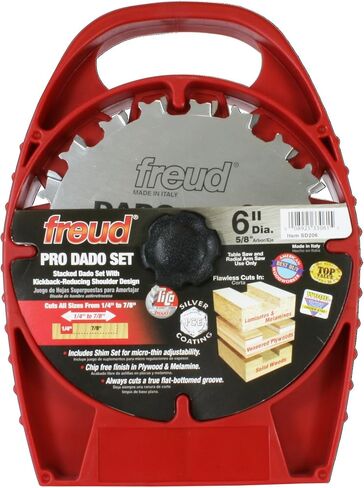 Freud 6" Pro Dado Set & Bosch TS1007 Dado Insert, Red in Saudi Arabia