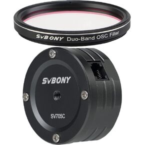 SVBONY SV220 Telescope Filter H-Alpha and O-III Narrowband Filter Bundle with SV705C Telescope Camera IMX585 Sensor Astronomy Camera Astronomy Camera for Moon, Saturn, Planets and Deep Sky Astrophotog