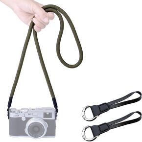 VKO 120cm Quick Release Camera Strap, Climbing Rope Camera Neck Strap for DSLR SLR Mirrorless Cameras Green